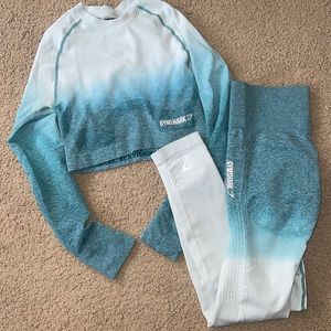 Gymshark blue ombré set